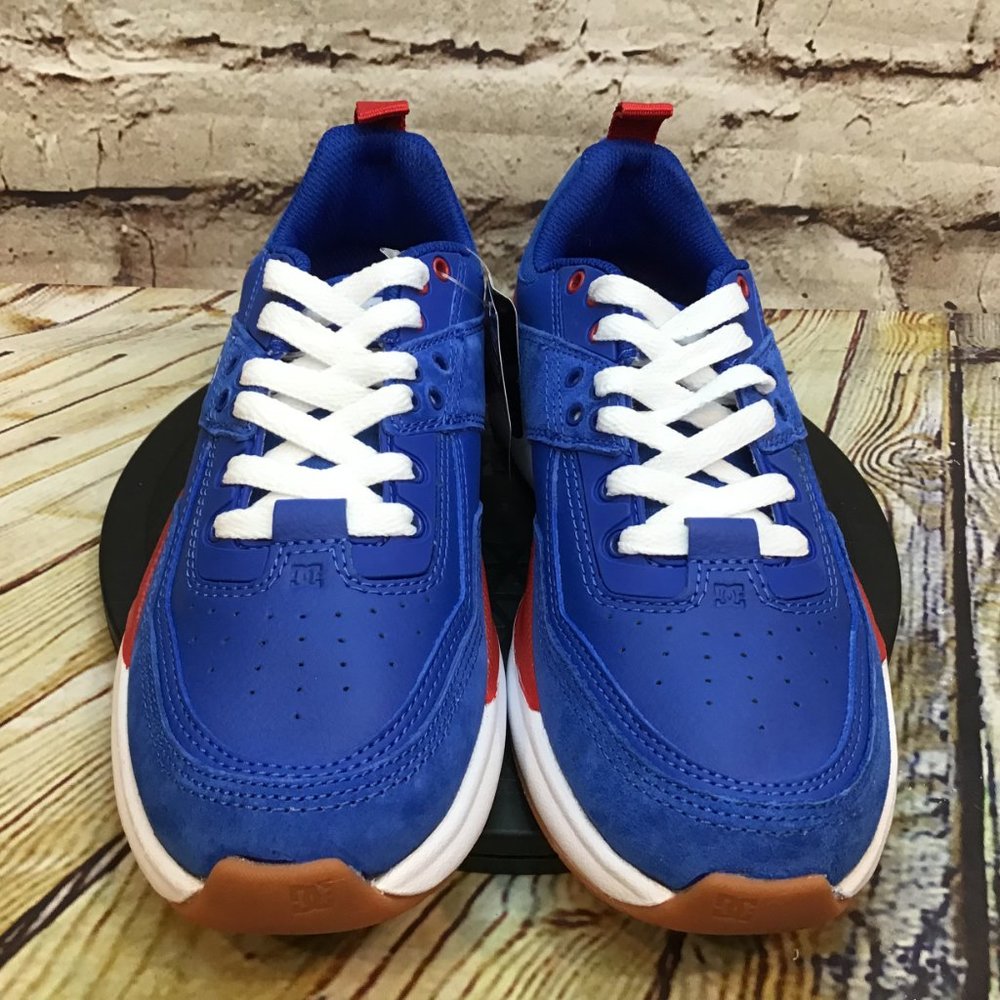 DC Shoe Company Women's Blue Leather Low Lace Up Skate Shoes Sneakers Size 7 - Picture 2 of 8